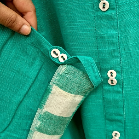 L Turquoise Kurta - Picture 4 of 12